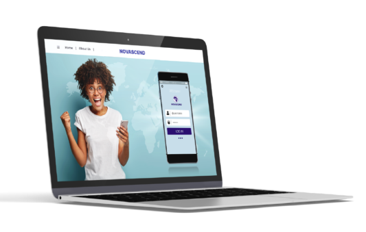 Novascend on laptop